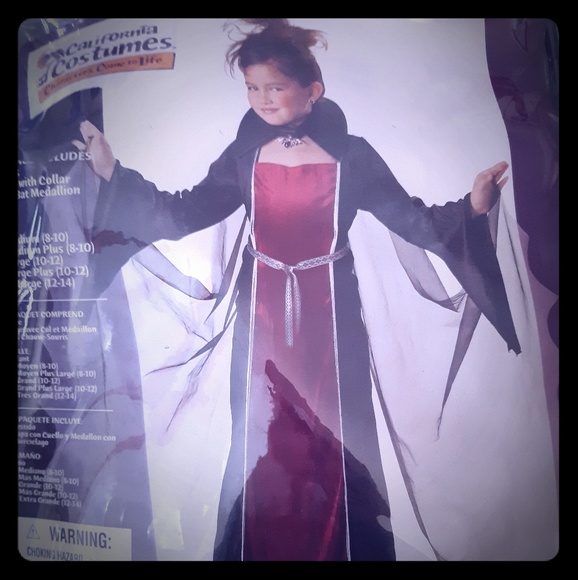 Girls Vampire Girl Halloween Costume Plus Size - Picture 1 of 4